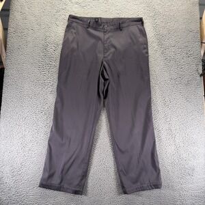 Pebble Beach Pant Mens 38x32 Gray Polyester Golf Performance Straight Stretch